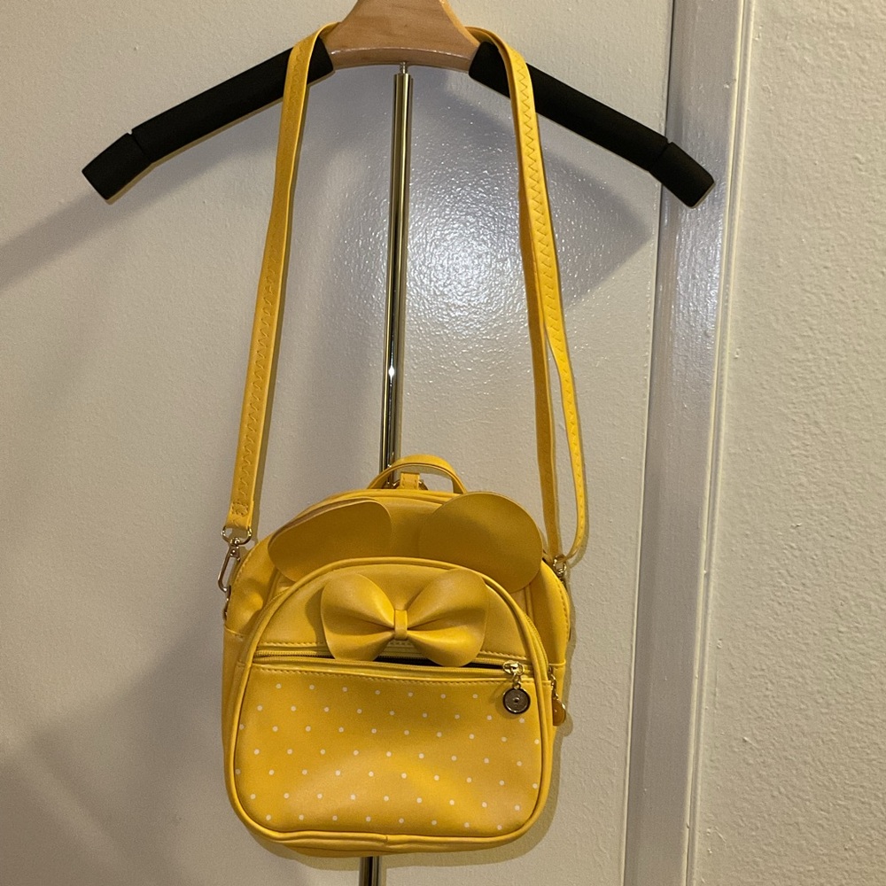 Yellow Polka Dot Minnie Mouse Backpack